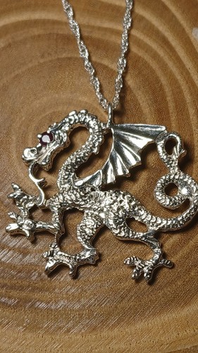 WUNDERSCHÖNE DRACHENKETTE AUS STERLINGSILBER - Bild 1 von 5