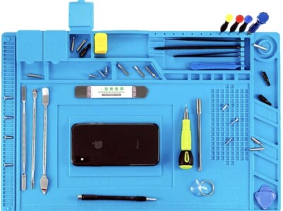 LARGE SILICONE WORKING MAT OPENING LAPTOP MOBILE CELL iPHONE 16 REPAIR TOOL