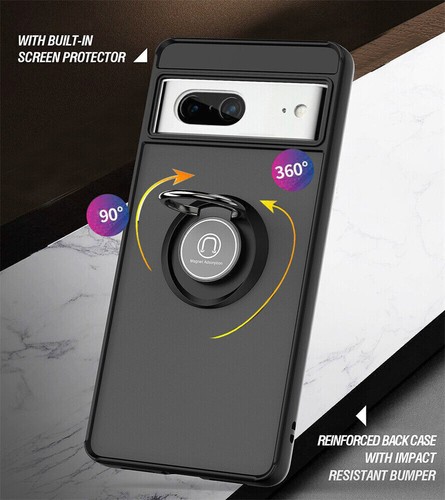 Pour Google Pixel 8A Pro / 7A 7Pro Étui Bague Armure Support Antichoc Téléphone - Photo 10 sur 36