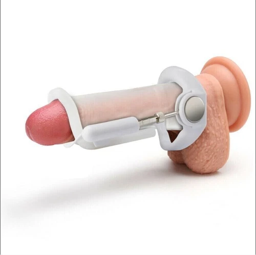 Male Penis-Extender Stretcher Max Vacuum Enhancer Enlarger Silicone Sleeve S-XXL - Picture 6 of 22
