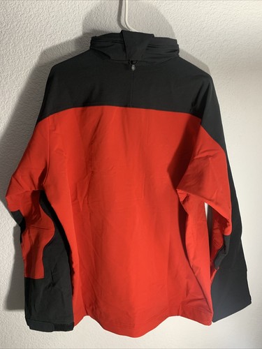 Chaqueta de Lluvia Patagonia Parabrisas R 1/4 con Cremallera Vellana Talla Grande Roja Negra - Imagen 7 de 7