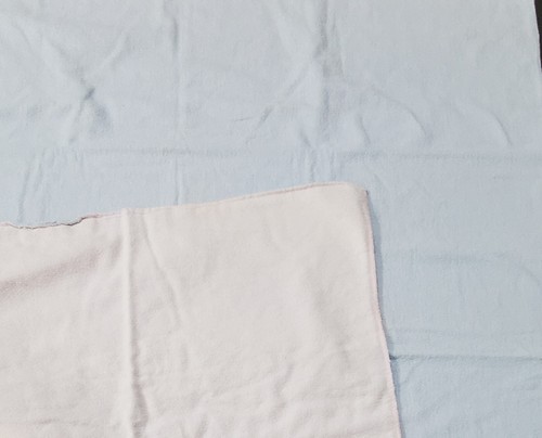 Vintage Newborn Baby Swaddle Blanket - Cotton - Reversible-Pink/Blue - 36" x 31" - Picture 4 of 7