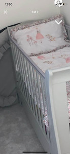 Tutti Bambini Roma Sleigh cotbed & changing drawers