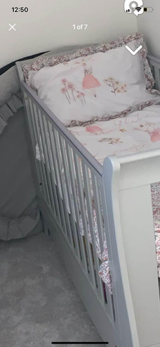 Tutti Bambini Roma Sleigh cotbed & changing drawers