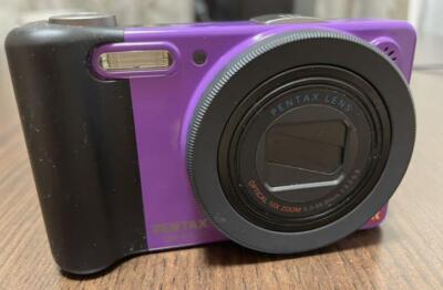 Pentax Digital Camera Optio RZ10 Violet 14MP Wide 28mm 10x Optical