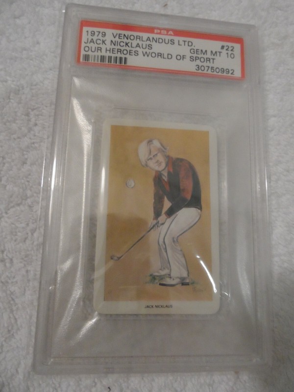 1979 Venorlandus LTD Jack Nicklaus OUR HEROES WORLD OF SPORT #22 PSA 10 GEM MINT