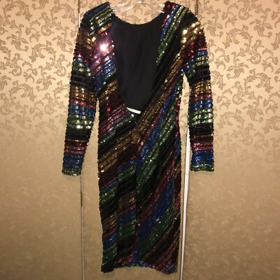 alcoolique sequin dress Alcoolique Sequin Payton MIDI Dress Size 48/ US Large