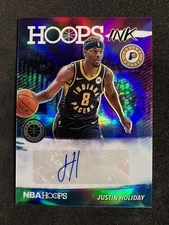 Justin Holiday 2019-20 NBA Hoops Premium Stock Ink Auto #HI-JHO Pacers Nuggets
