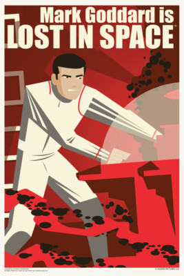 Mark Goddard is Lost In Space by Juan Ortiz Art Print Poster 12x18