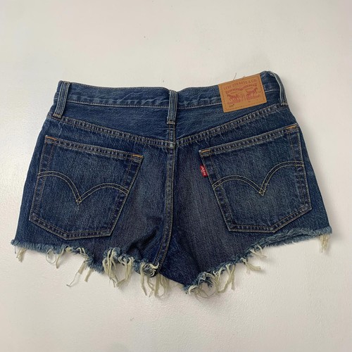 Pantaloncini corti donna LEVIS / blu / pantaloni caldi / W26 - Foto 6 di 6