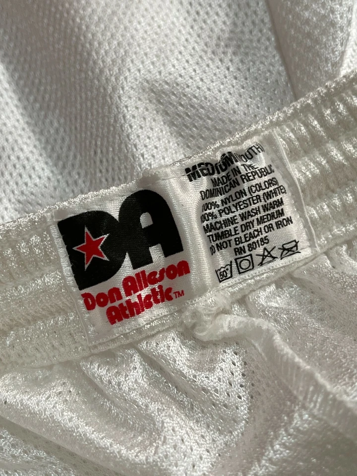Lot of 4 Pcs Don Alleson Athletic Mesh Soccer Shorts White Size Medium Youth - Imagem 4 de 4