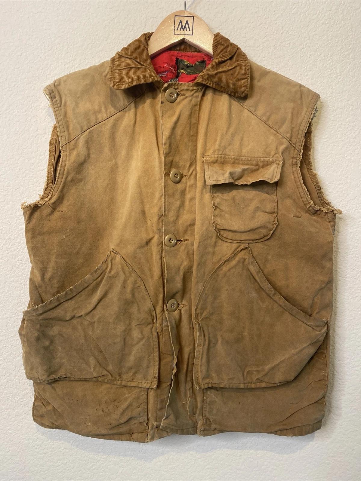 Stream And Field Vintage Outdoors Vest Fits Mens Small/medium Distressed