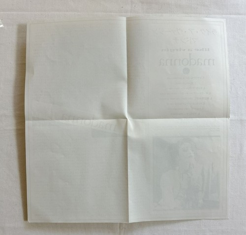 MADONNA Like A Virgin JAPAN 1st CD Sticker Obi With Promo Flyer 1984 - Imagen 10 de 12