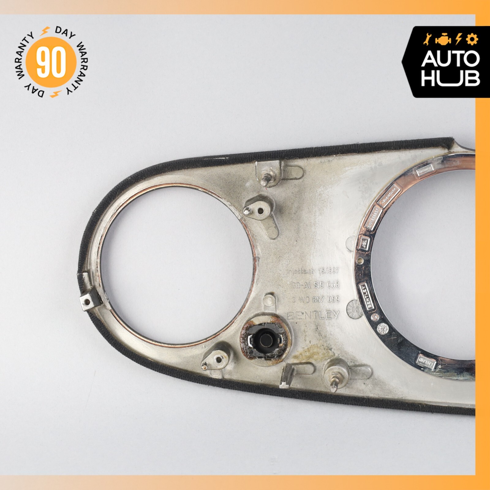 03-13 Bentley Continental GTC Speed GT Dash Panel Speedometer Bezel Trim OEM 83k
