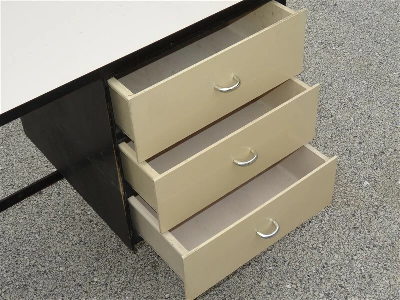 Cajones de plástico de escritorio Thonet New York Mid-Century años 50 y 60 * Pierre Paulin Foto 2 de 4