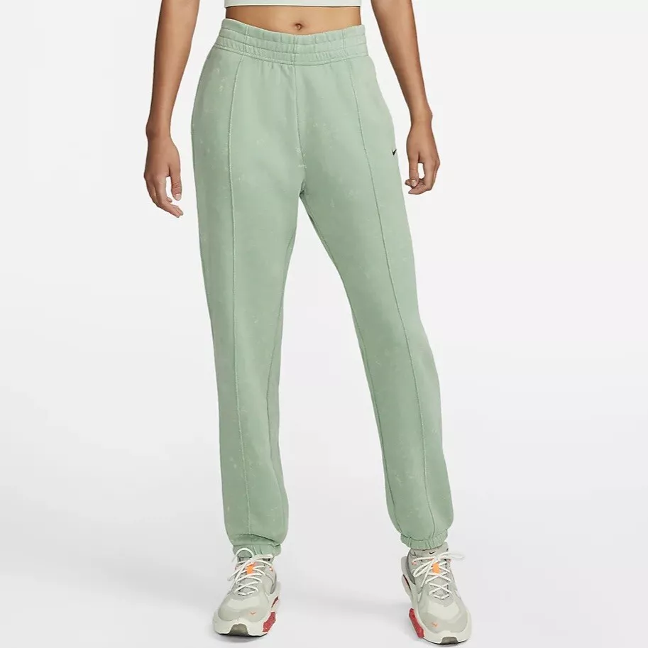 Nike Sportswear Essentials Collection Fleece Green Jade Relaxed Pants XL  NEW