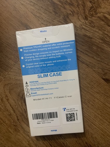 Mkeke compatibile per custodia iPhone 11, paraurti ammortizzatori trasparenti - Foto 8 di 8