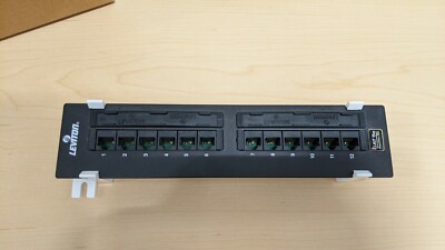Cat 5e Universal 12-port Patch Block, 10.0''H x 2.3''W (5G596-U89)