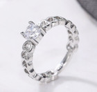 2.20CT CZ Classy Women Promise Ring Silver plated Lovely Ring For Valentine Gift — photo 2