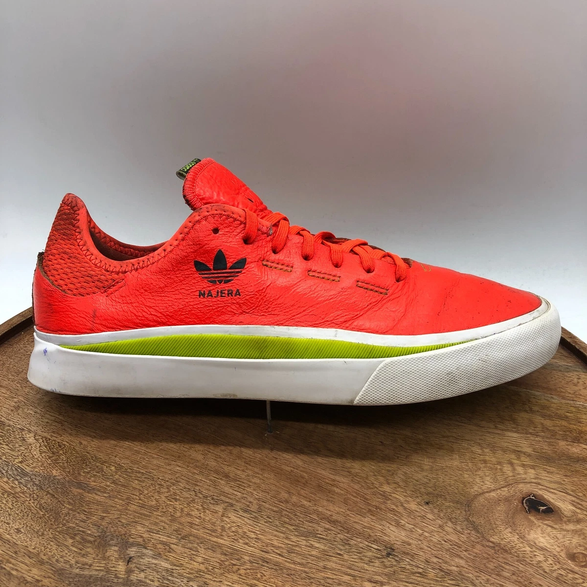 Adidas Sabalo Raw Orange White Leather Skate Shoes Sneakers EE6096 Mens Size  9 | eBay