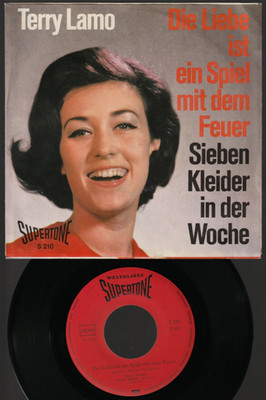   7'' 1966 Terry Lamo DIE LIEBE IST EIN SPIEL / SIEBEN KLEIDER Supertone 210 NM  
