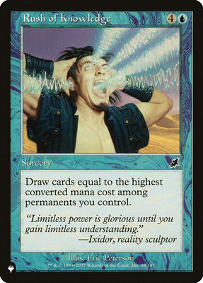 MTG Rush of Knowledge ** The List ** English