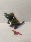 Teenage Mutant Ninja Turtles Leatherhead 1989 TMNT W/ Shotgun & Belt. Incomplete