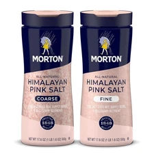 Morton All-Natural Himalayan Pink Salt, Fine, Ideal for Baking, Blending &
