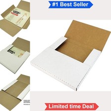 White Vinyl Record LP Shipping Mailer Boxes 12 Inch 32 ECT Cardboard 10 Pack