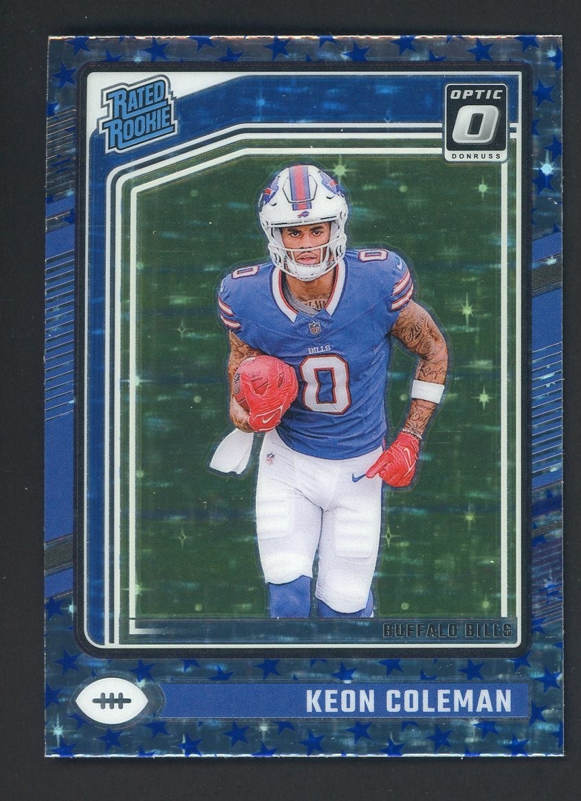 Auction #1 2024 Donruss Optic Stars #263 Keon Coleman Bills RC Rated Rookie