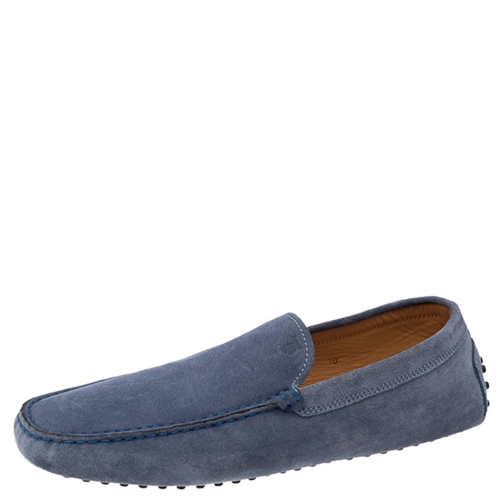 TOD’S Mocassini slip on blu pelle scamosciata Tod's taglia 44 5