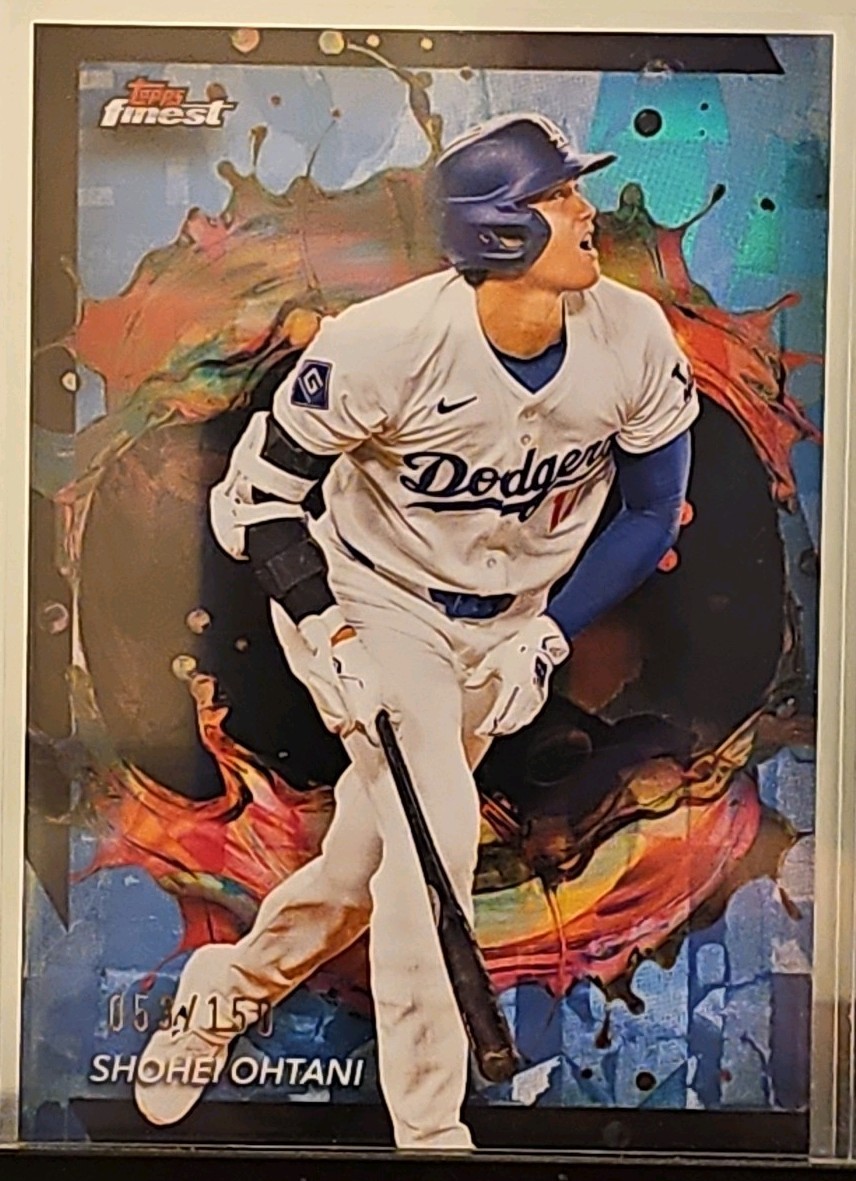 2024 Topps Finest Rare Shohei Ohtani #286 Sky Blue Refractor 53/150
