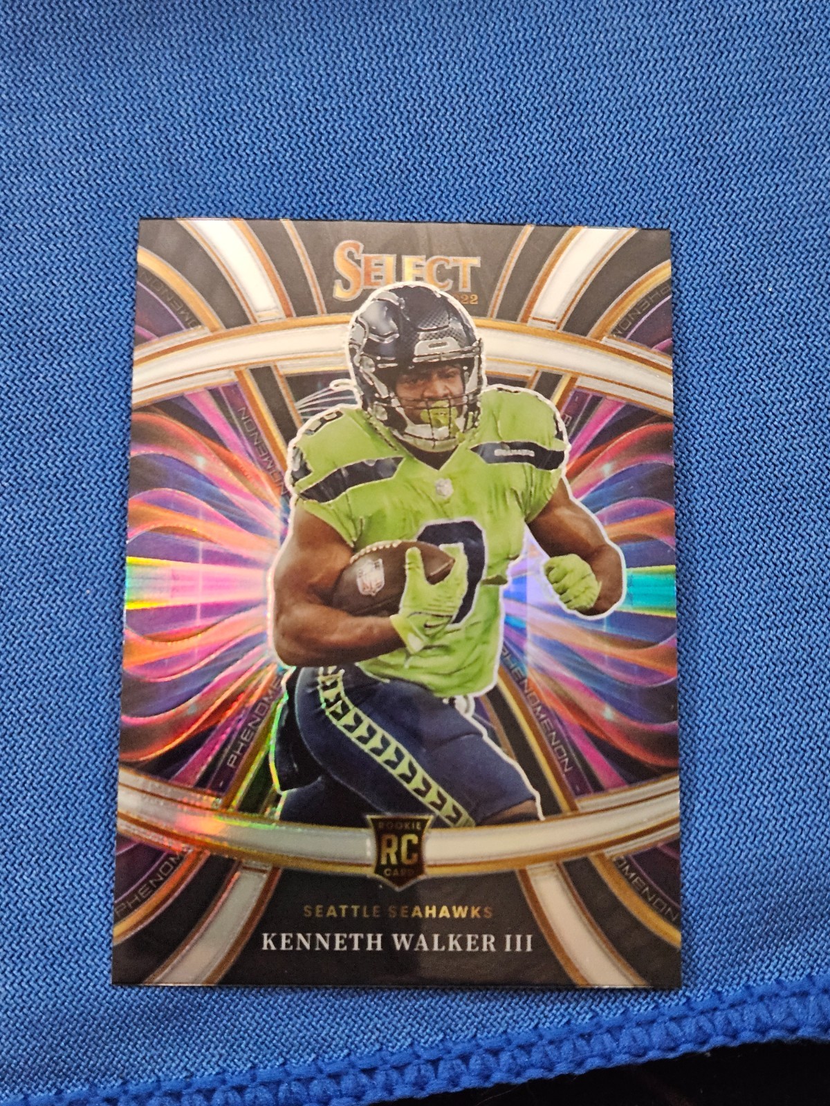 KENNETH WALKER ROOKIE SILVER PRIZM PHENOMENON SEAHAWKS 2022 SELECT NFL