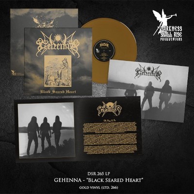 Gehenna Black Seared Heart (Gold Vinyl LP) (Vinyl)