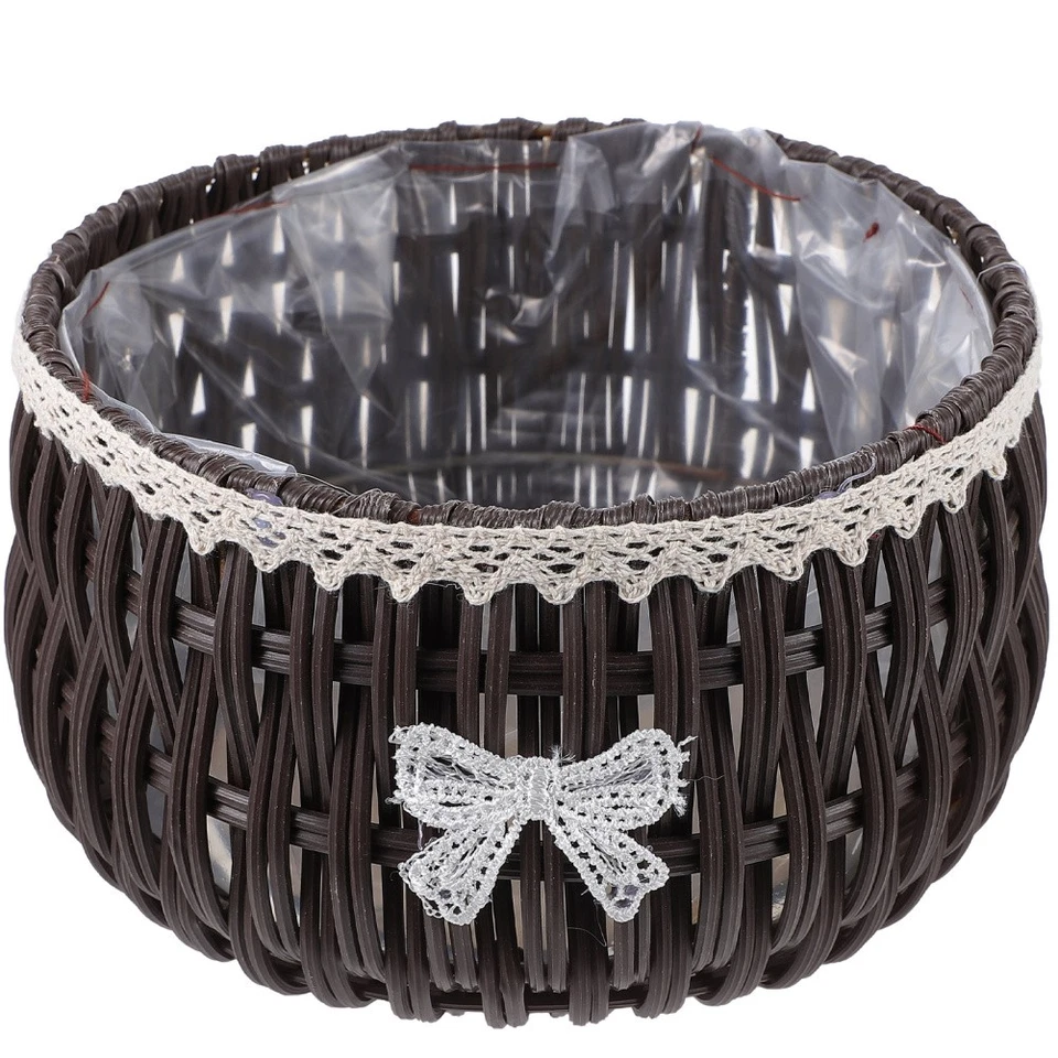 Übertopf Korb Aufbewahrungskorb Geflochten Geflochtener Pflanzkorb - Bild 2 von 4