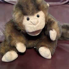 Folkmanis Folktails Monkey Hand Puppet 10 inch EUC