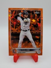 2022 Topps Chrome Eric Haase ORANGE 15/25 #488 Detroit Tigers