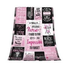 Nurse Blanket Funny Gifts For Women Nurse Practitioner Graduation 40x50 In