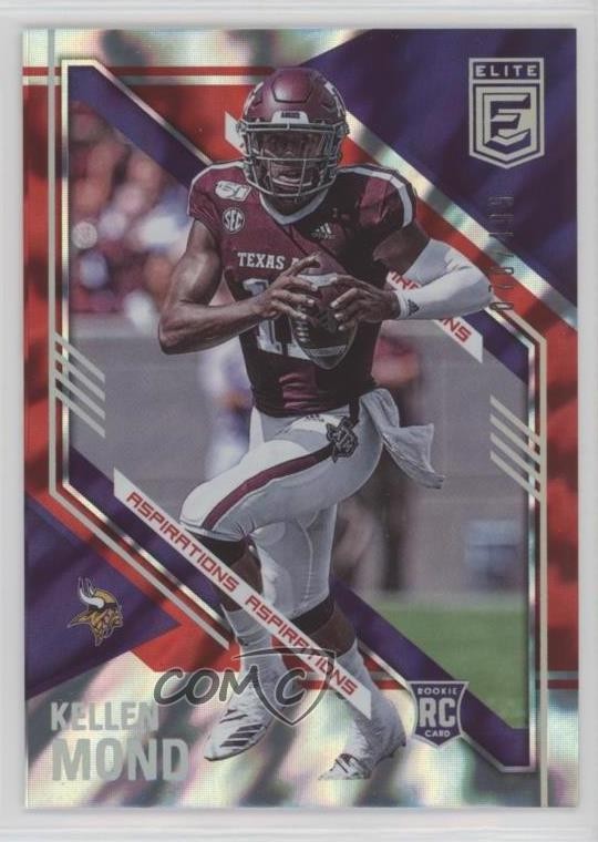 2021 Panini Donruss Elite Rookies Aspirations Shimmer /499 Kellen Mond #108 18f5