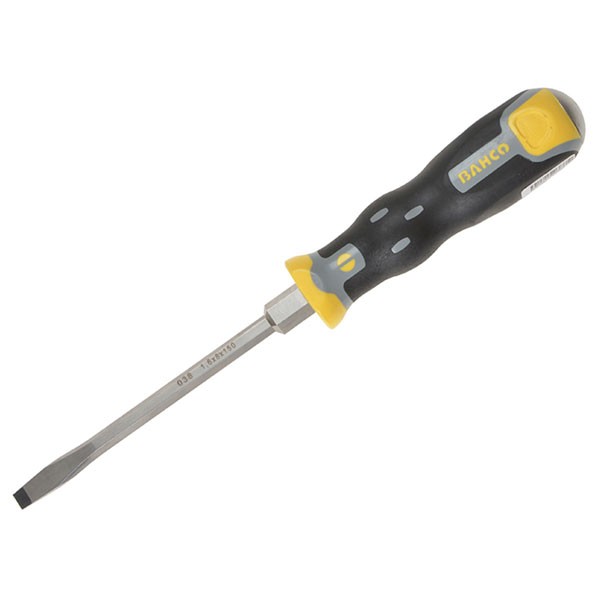 Bahco Tekno+ Through Shank Screwdriver Flared Slot Tip 6.5mm x 125mm