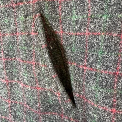 Johnson Woolen Mills Adirondack Plaid Wool Jacket Gray Red Green 10115 Large image 4