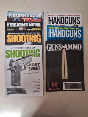 Guns & Ammo Shooting Firearms News Magazines Lot of 7