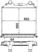 Mahle LadeluftküHler Premium Line CI 121 000P FüR MAN TGS TGA 1