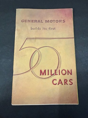 1955 General Motors "First 50 Million Cars" Brochure - Picture 1 of 7