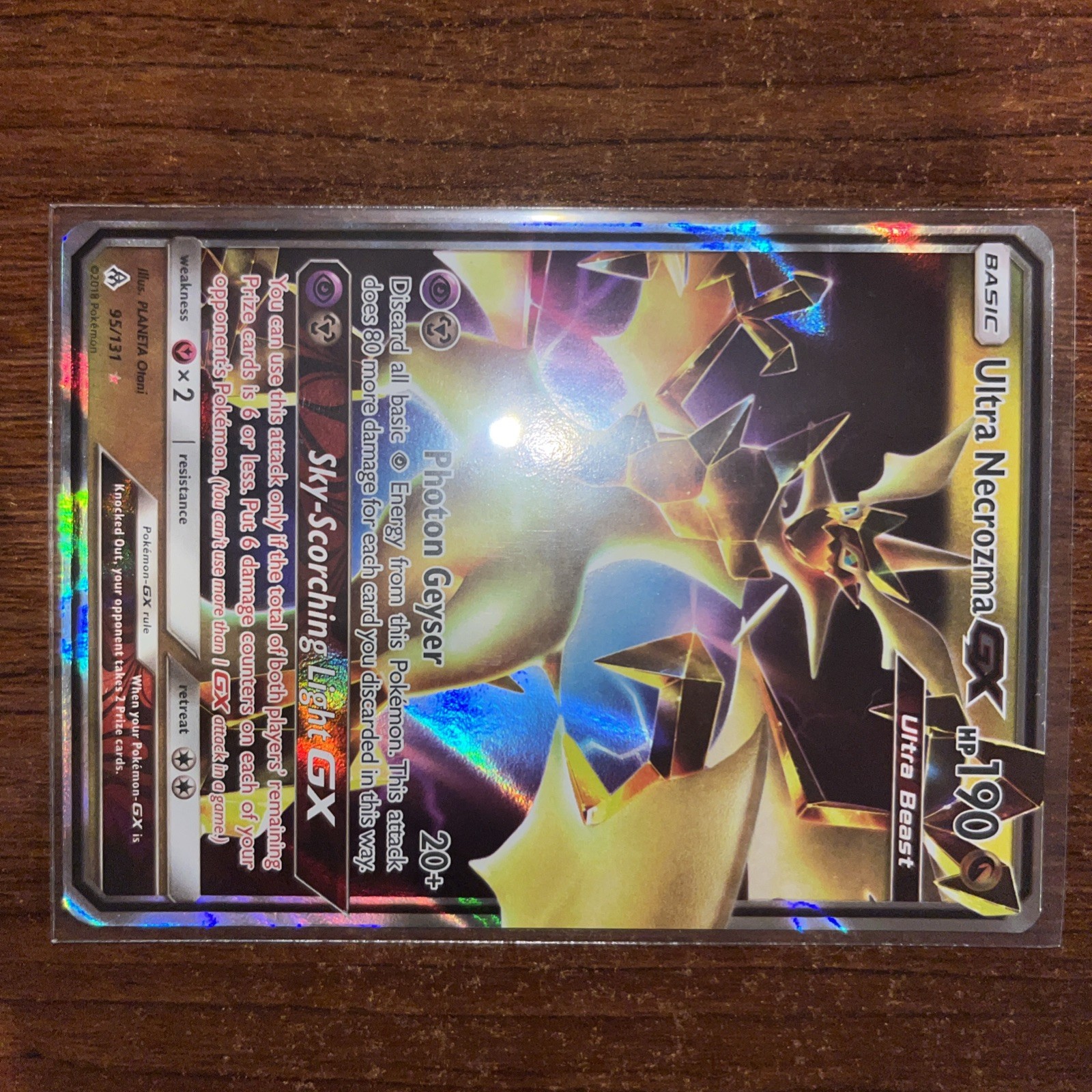 Pokémon Sun & Moon Forbidden Light Ultra Necrozma GX 95/131 NM