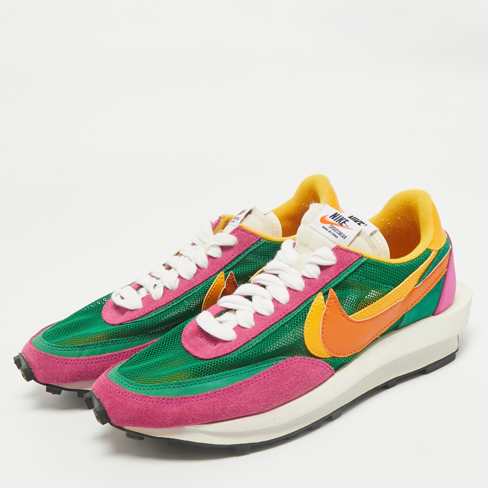 SACAI X NIKE Sneakers Nike x Sacai multicolore in pelle e rete LD Waffle taglia 42 5