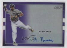 2018 Leaf Perfect Game National Showcase Metal Purple 12/25 Kyren Paris Auto 0q3