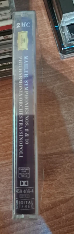 MAHLER Symphonies 8 & 10 Deutsche Grammophon 2 cassette set Sinopoli rare MINT - Image 3 of 3