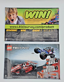 Lego Technic 42004 Mini Backhoe Loader 2 Builds Instructions Manual Only 2013