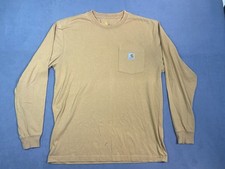Carhartt Men  s M Original Fit One Pocket Long Sleeve T Shirt Mustard Yellow See